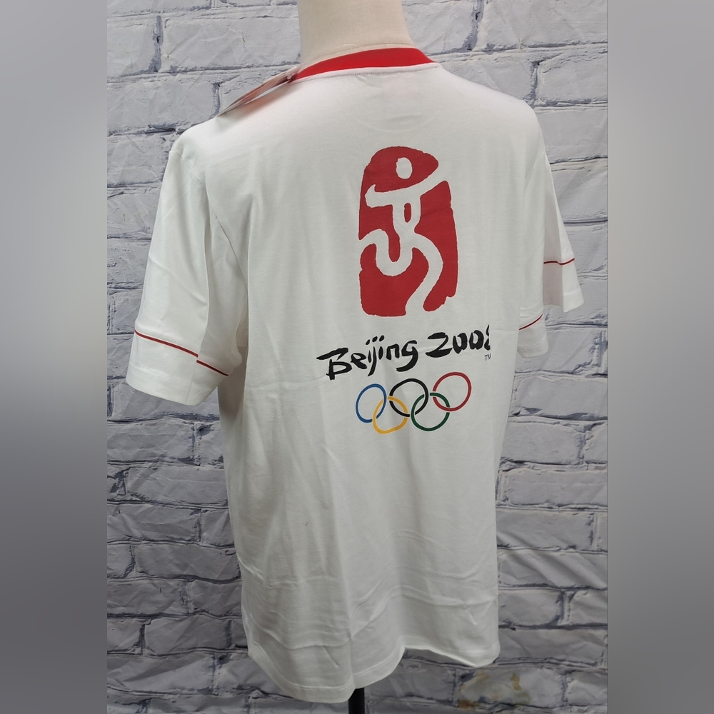 NWT Beijing Olympic Games T-Shirt Tee Official Product White Red Anime XL - Picture 9 of 16